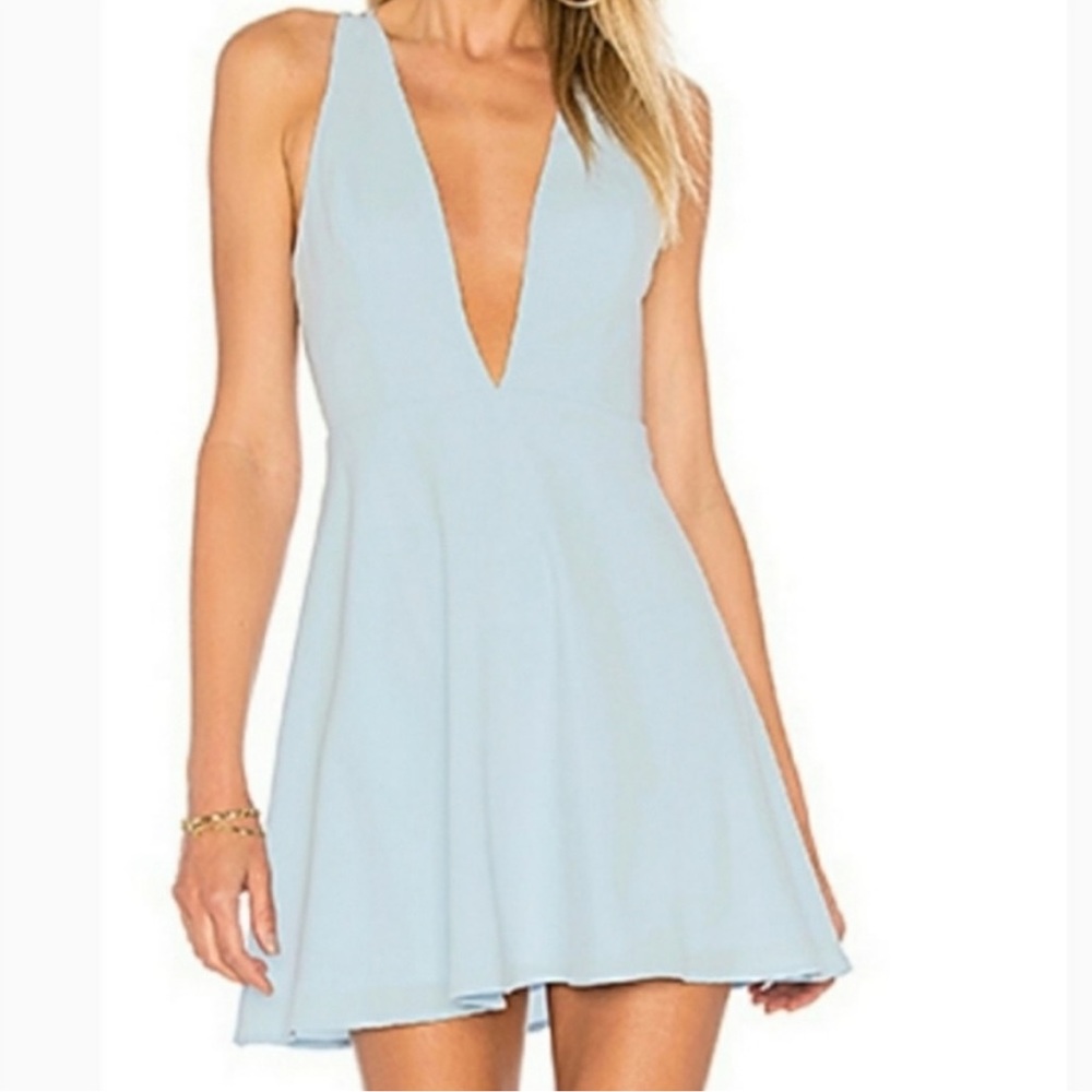 Lover’s & Friends brand size small baby blue dress.